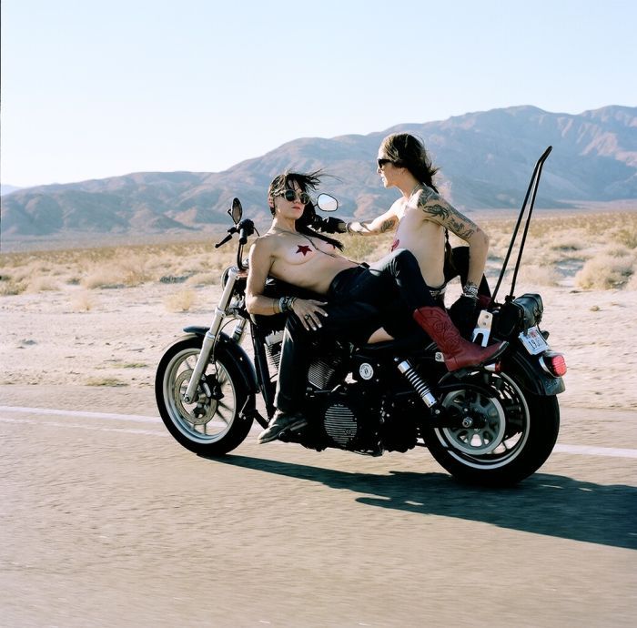 Girls on a motorcycle in Adana